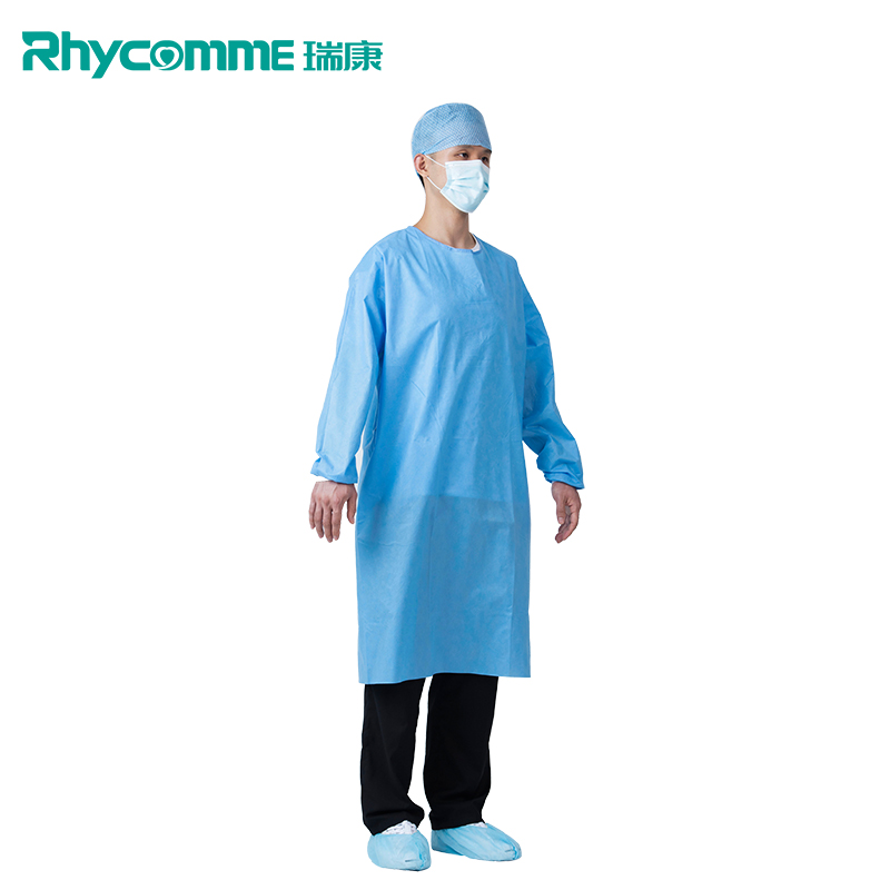 Rhycomme Fluid Resistant Water Resistant Level 2 Disposable Medical Surgical Gown