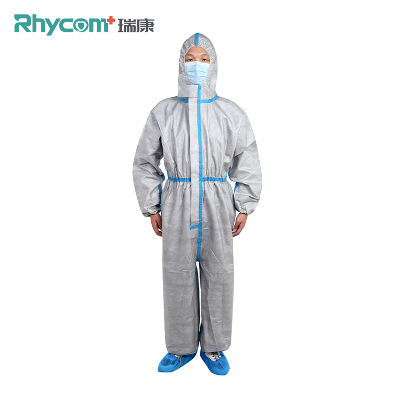 Rhycomme graphene disposable antimicrobial ppe medical protective coverall