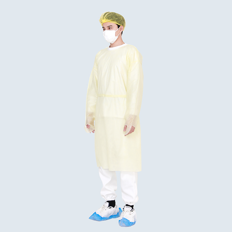 Rhycomme Yellow Impervious Isolation Gown SMS 10 Pack
