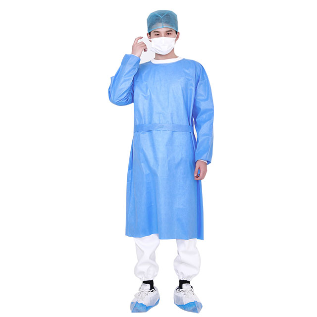 Rhycomme Heat Sealing Disposable SSMMS+Micro LEVEL 4 Surgical Gown 
