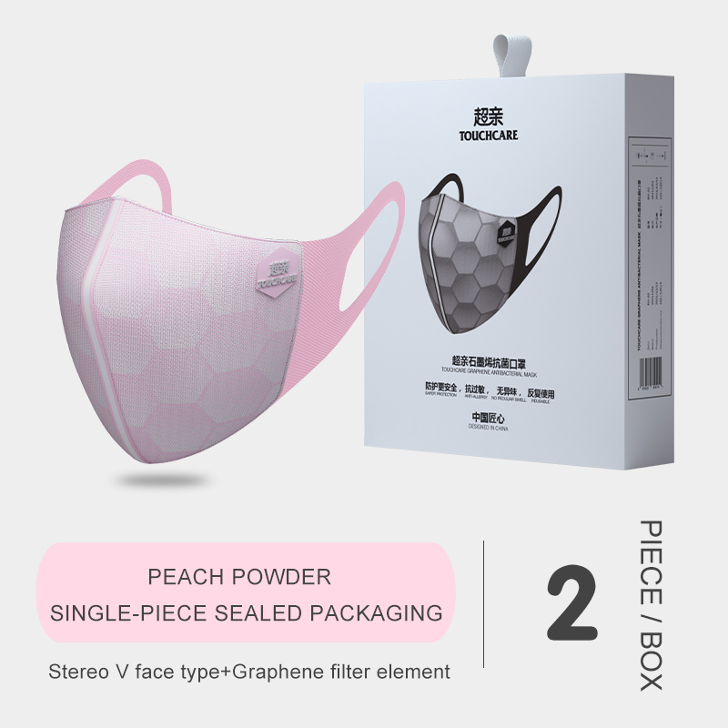 Rhycomme graphene antibacterial custom wholesale oem face mask disposable earloop 3d non woven masks