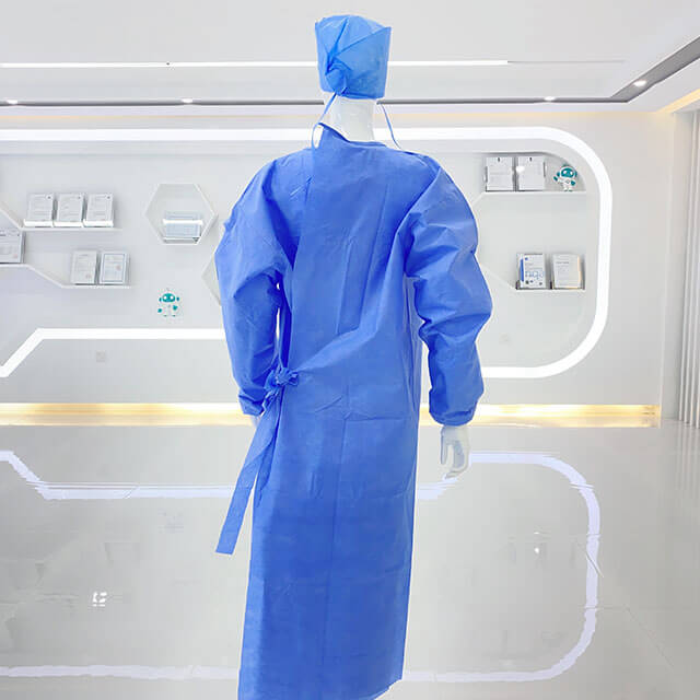 Rhycomme SMMS Blue Reinforced Level 3 Surgical Gown