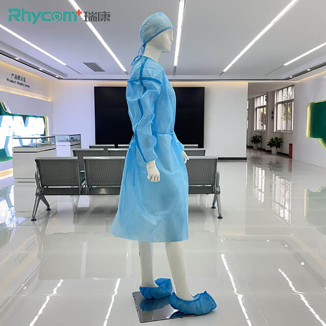 Rhycomme Disposable Isolation PP PE Medical Gown