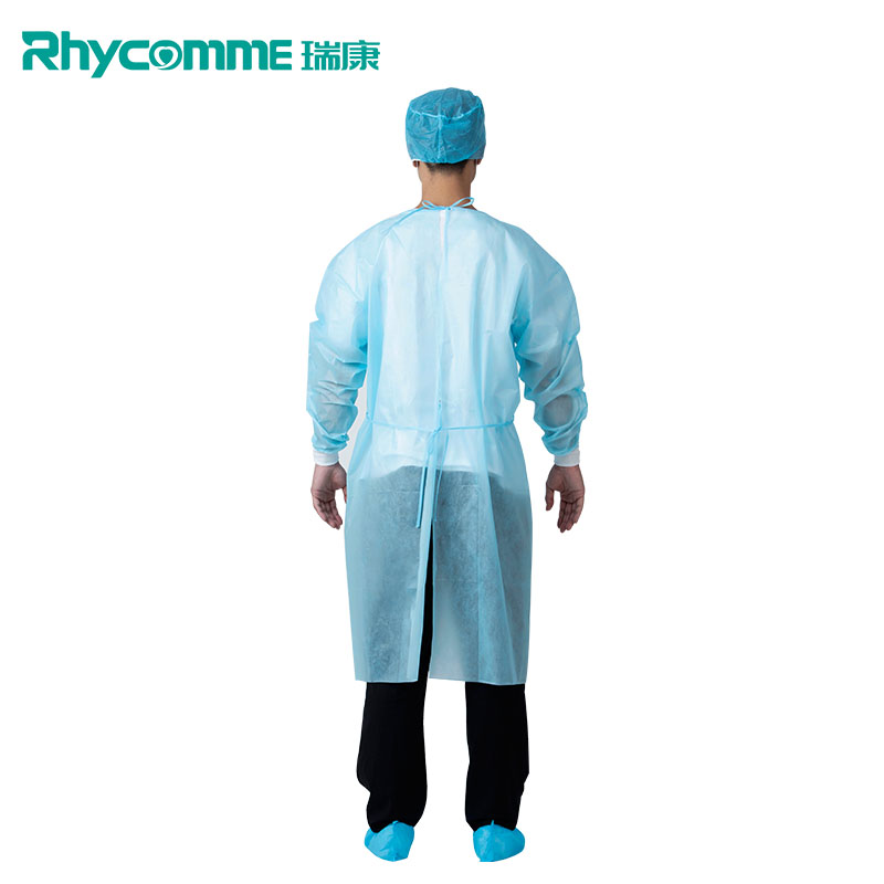 Rhycomme PP PE Disposable Level 2 Non Woven Isolation Gown