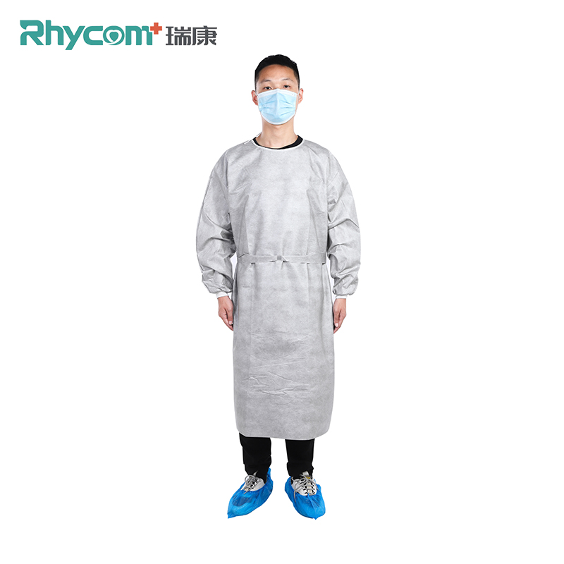 Rhycomme antimicrobial agraphene disposable medical ami level 2 isolation gown