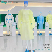 Rhycomme AAMI Level 2 Medical Yellow Isolation Gowns SMS Hospital
