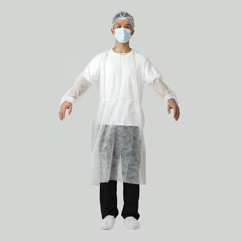 Rhycomme 20g 25g 30g 35g 40g PP Disposable Isolation Gown For Visitors