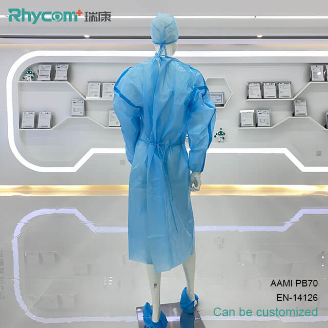 Rhycomme PP PE Isolation Gowns Sterile aami Level 3
