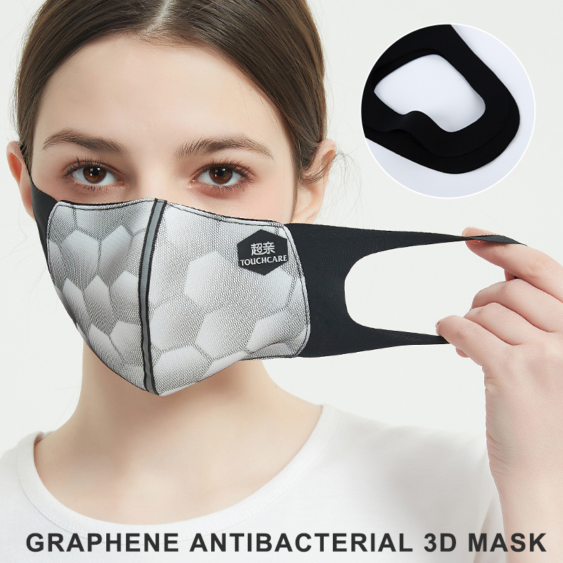 Rhycomme graphene antibacterial disposable marks 3d face mask earloop non woven mask
