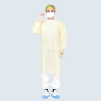 Rhycomme Yellow Impervious Isolation Gown SMS 10 Pack